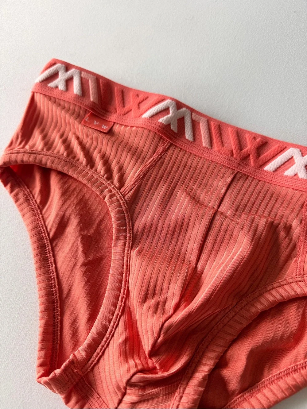 LVW Coral Ribbed Briefs